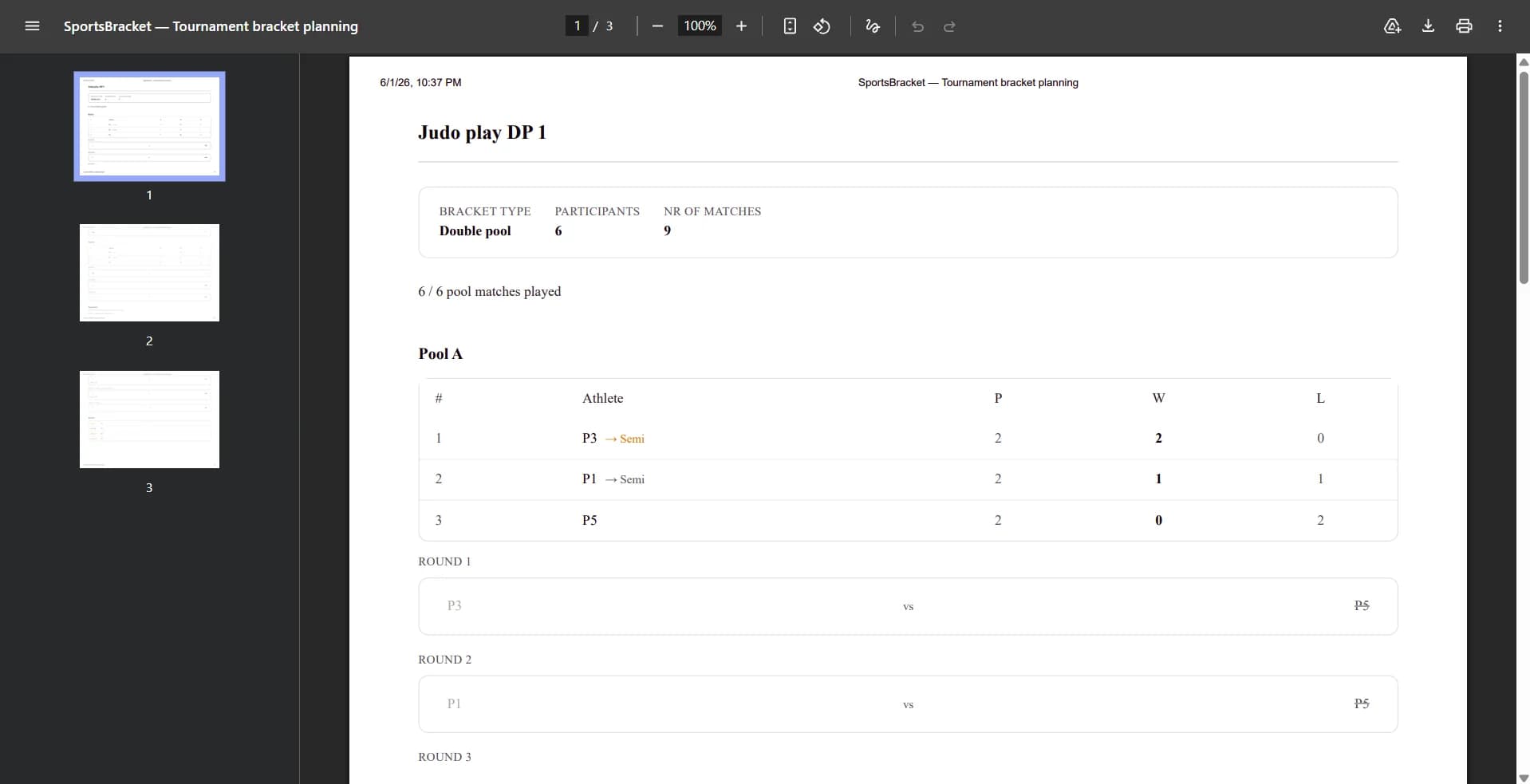 PDF export